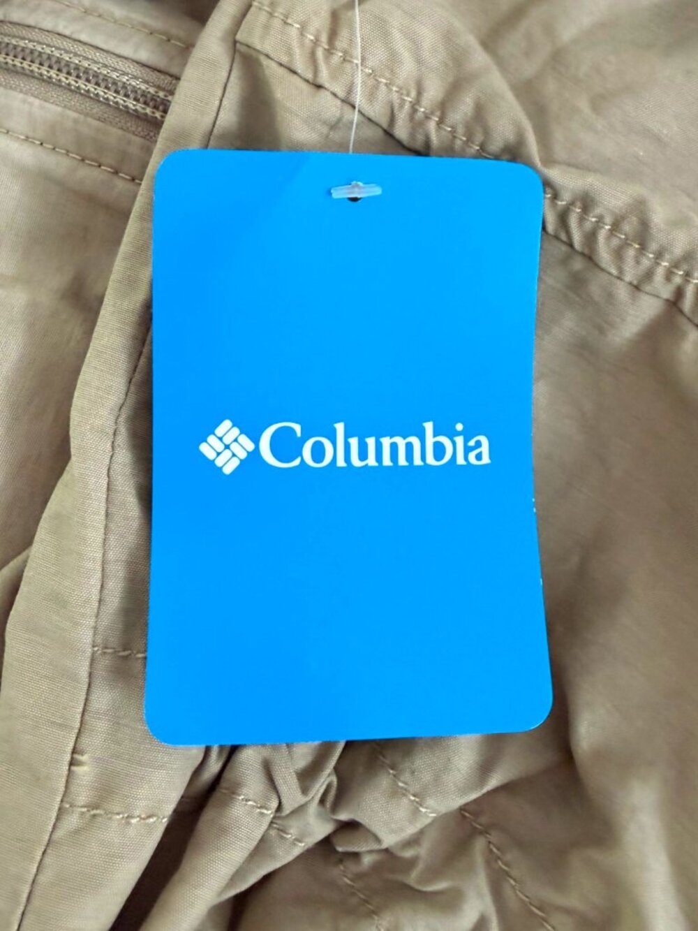Columbia Little Fields Longline Hooded Utility Anorak Jacket Tan Plus 2X NWT - Picture 7 of 7